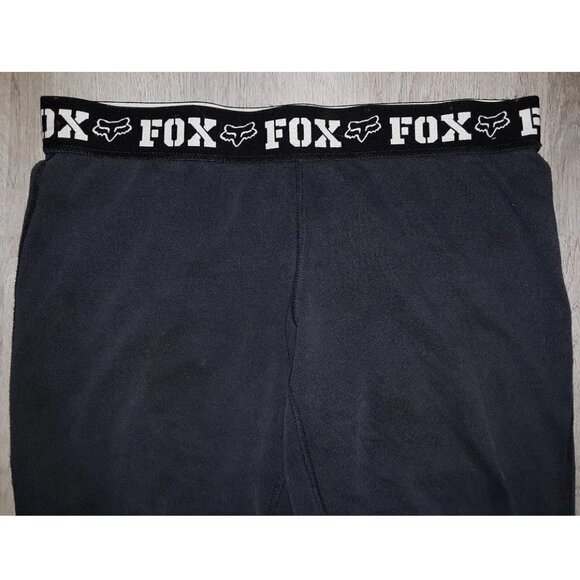 Vintage Y2k Fox Racing Logo Black Sweatpants Joggers Size Small Fox Riders Co. - Picture 2 of 9
